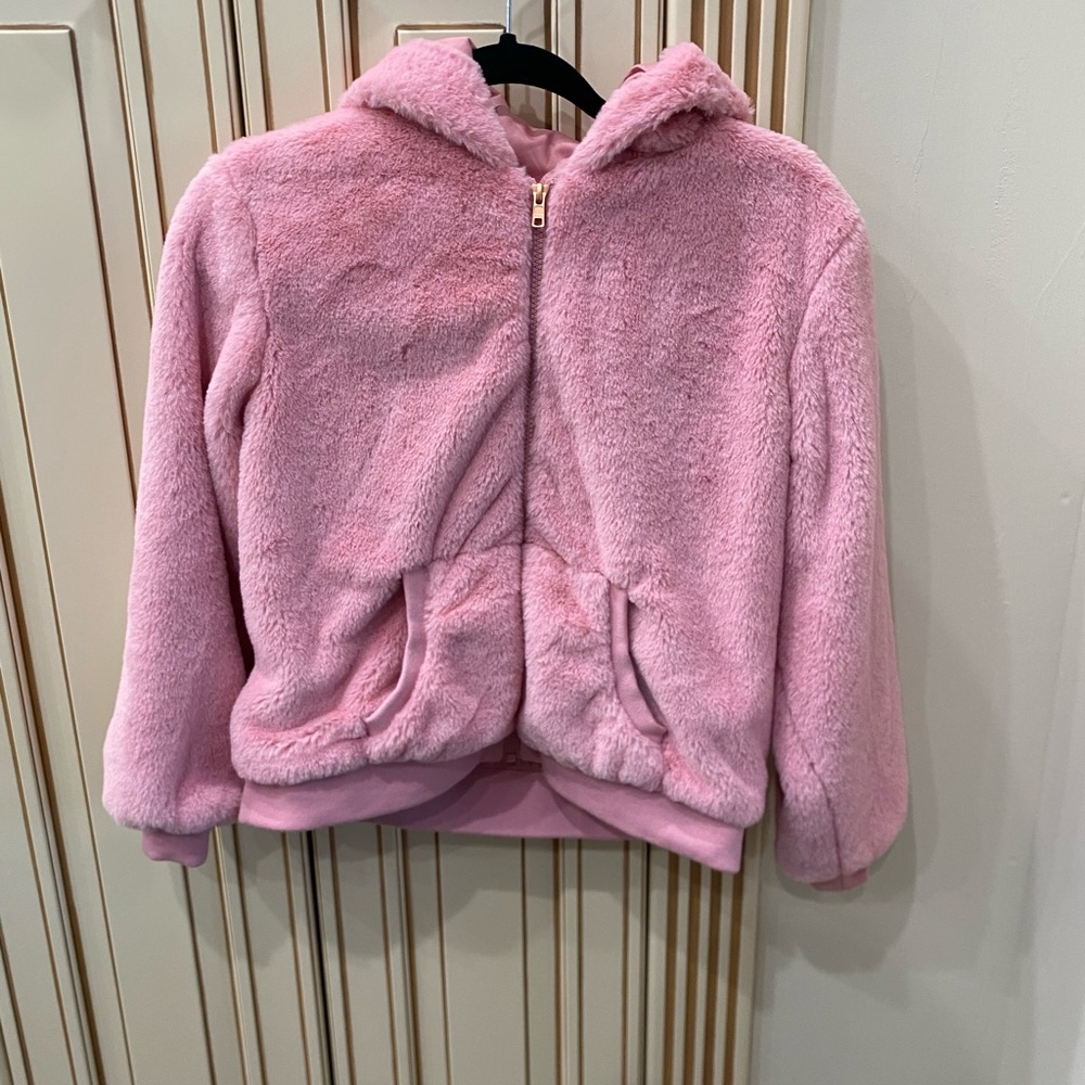 Justice fur puffer!! Size 14/16